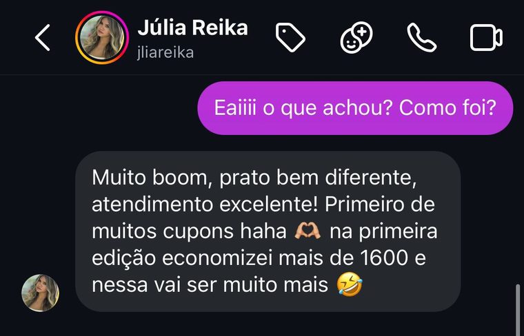 Depoimento de Júlia Reika — Chapeco em Dobro